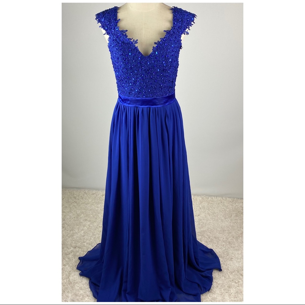 ❌sold ❌NWT YISHAER DARK BLUE Dress Size 2,4,18